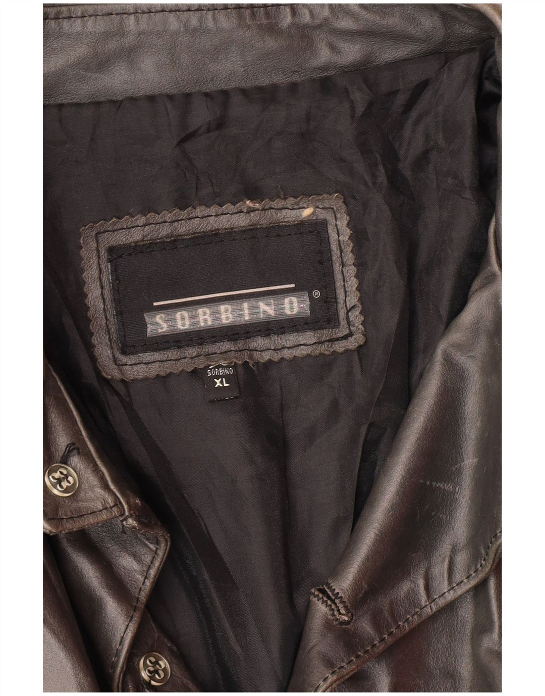 SORBINO Herren Lederjacke UK 42 XL Grau