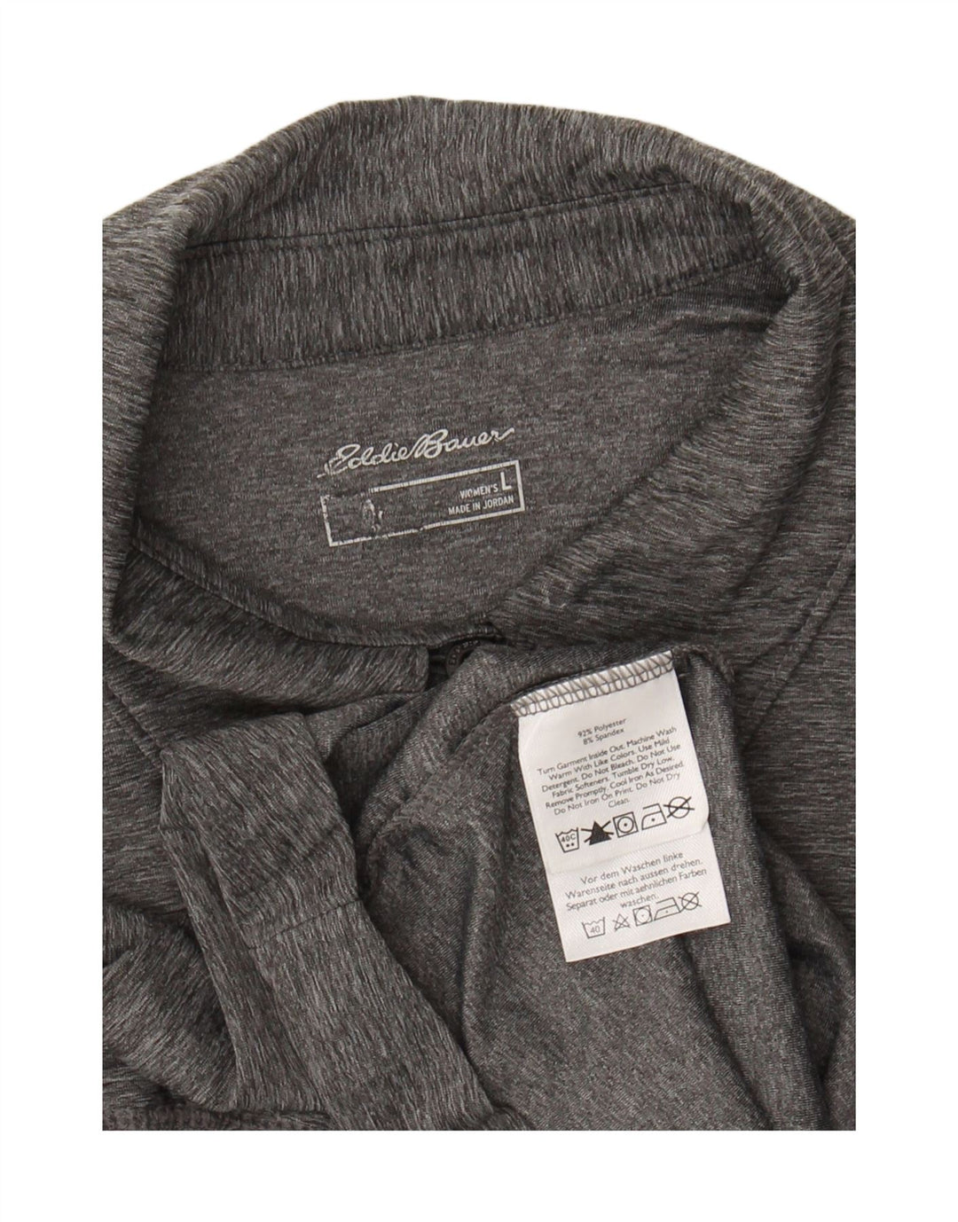 EDDIE BAUER Womens Shirt UK 16 Large Grey Polyester Vintage Eddie Bauer and Second-Hand Eddie Bauer from Messina Hembry 