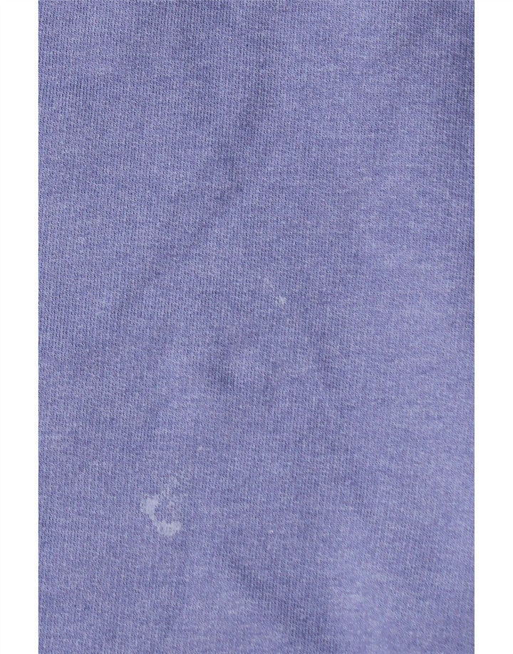 CREW CLOTHING Herren-Sweatshirt-Pullover aus mittelvioletter Baumwolle