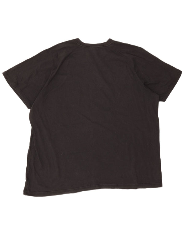 Adidas Herren Grafik T-Shirt Top 2XL Schwarz Baumwolle