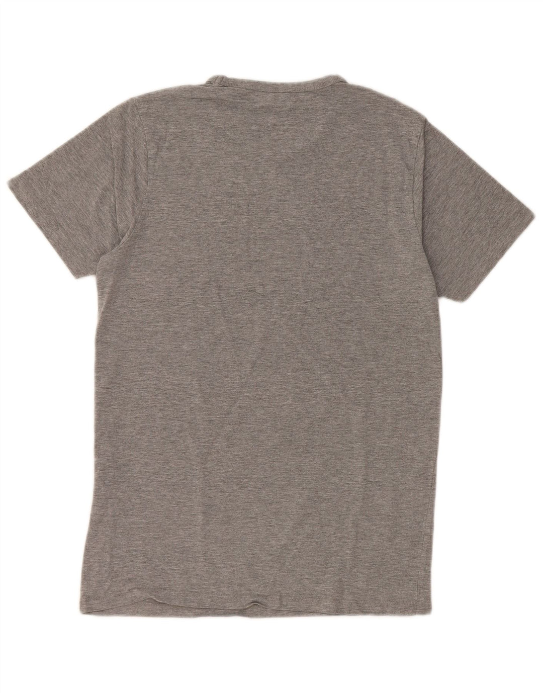 JACK & JONES Herren-T-Shirt-Oberteil aus mittelgrau gesprenkelter Baumwolle