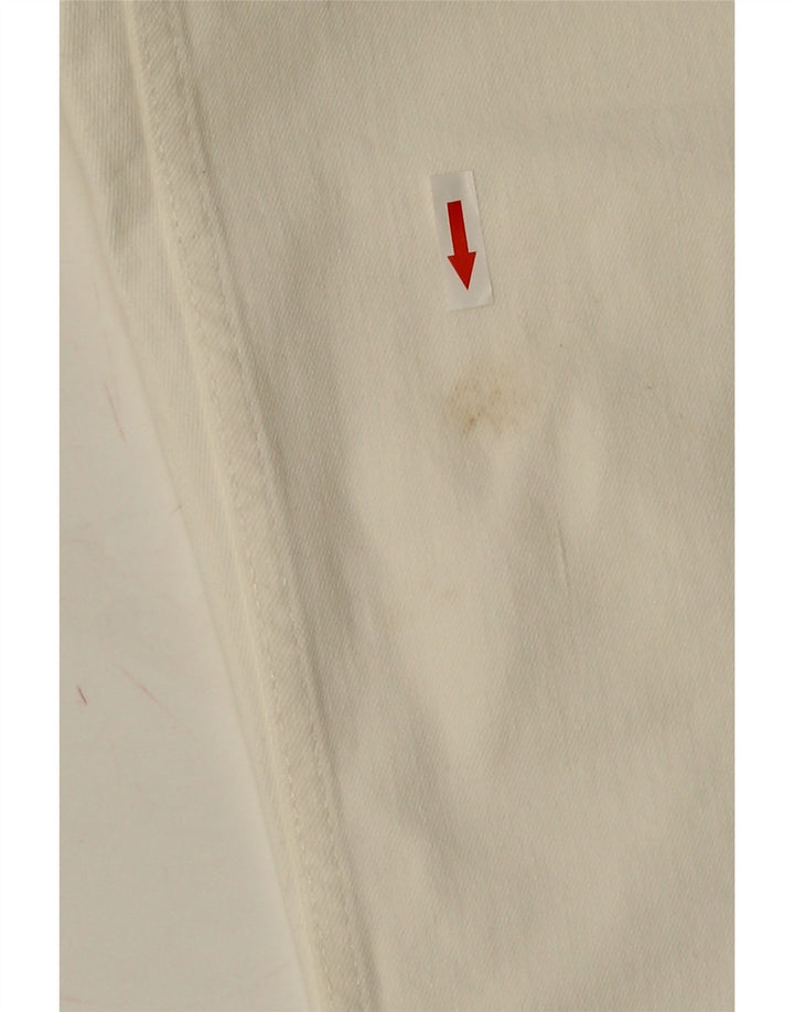 Topshop Damen Slim Jeans W28 L26 Weiß Polyester
