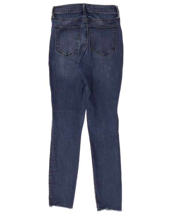Gap Damen Super High Rise Skinny Jeans US 00 2XS W24 L27 Blaue Baumwolle