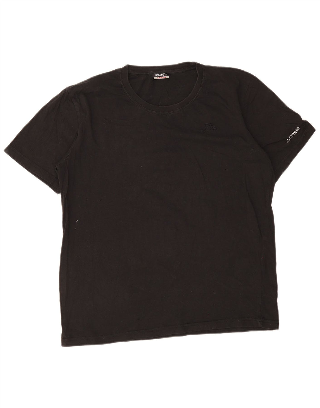 Kappa Damen T-Shirt Top UK 14 Large Schwarz