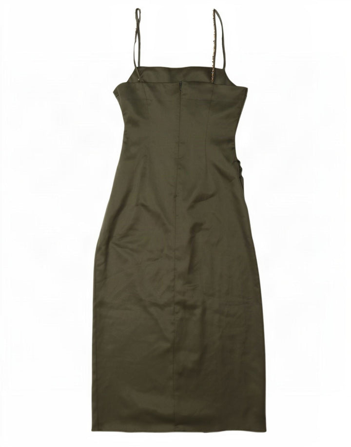 Ärmelloses Maxikleid für Damen von Zara, Gr. 10, Größe S, Grün, Polyester