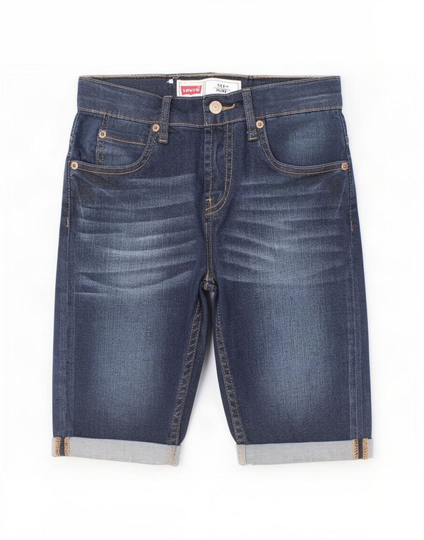 Levi's Jungen 511 Slim Fit Denim Shorts 9–10 Jahre W26 Marineblaue Baumwolle