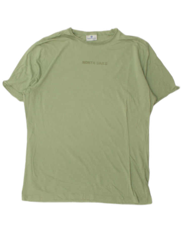 NORTH SAILS Herren-T-Shirt mit Grafik, Größe L, Grün, Baumwolle