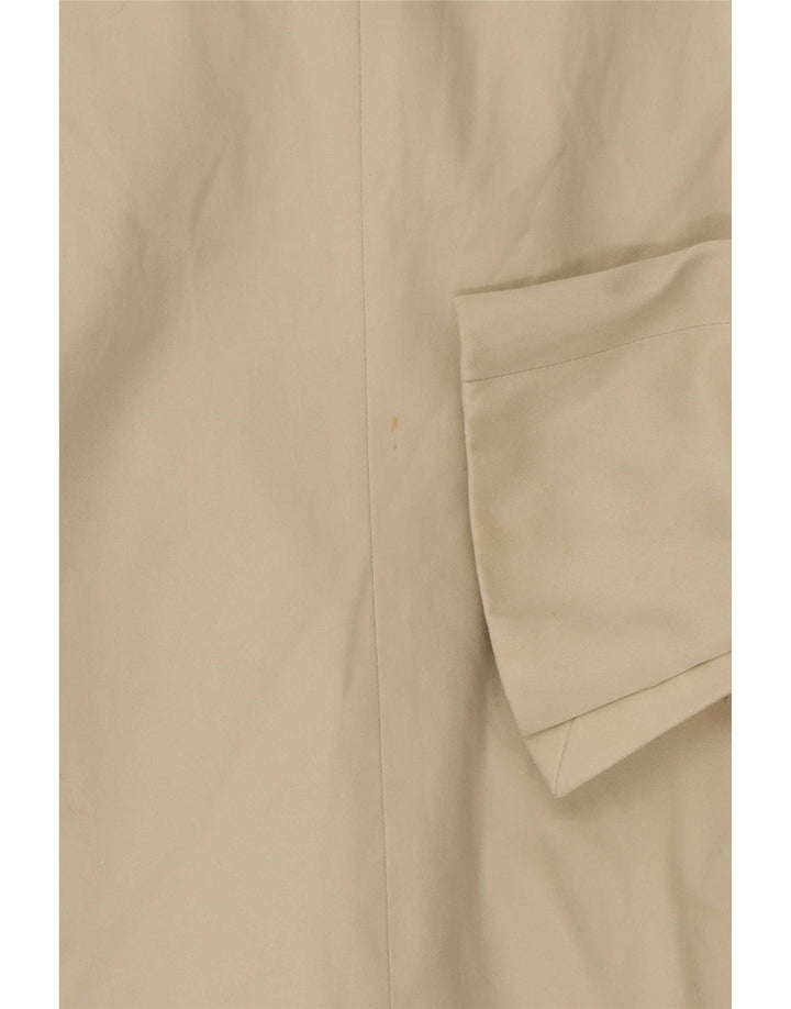 Massimo Dutti Herren-Blazer mit 2 Knöpfen, EU 38, Größe S, cremefarbene Baumwolle