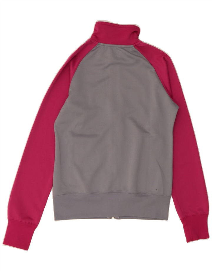 NIKE Womens Tracksuit Top Jacket UK 10 Small Grey Colourblock Vintage Nike and Second-Hand Nike from Messina Hembry 