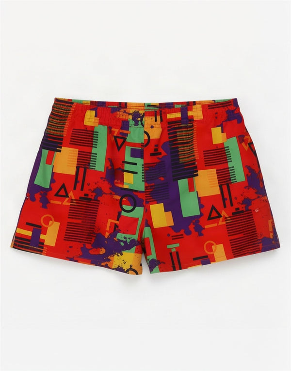 Umbro Mens Swimming Shorts Medium Multicoloured Geometric Polyester