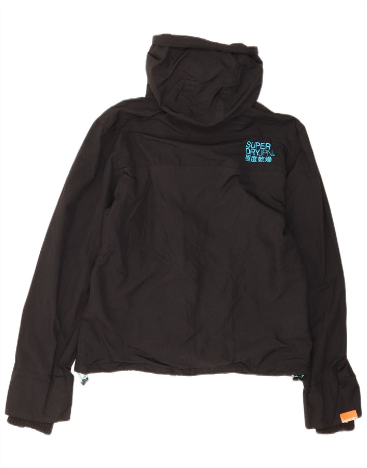 Superdry Damen Graphic Windjacke UK 16 Large Schwarz