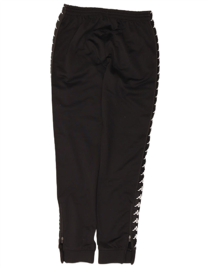 Kappa Herren-Trainingshose mit Grafik, mittelschwarz, Polyester