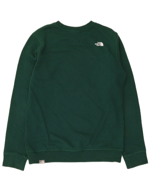 The North Face Jungen-Sweatshirt mit Grafik, 14–15 Jahre, XL, grüne Baumwolle