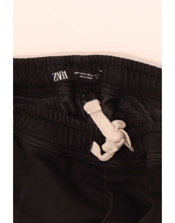Zara Herren-Jogger-Cargohose, Größe M, W31, L28, Schwarz