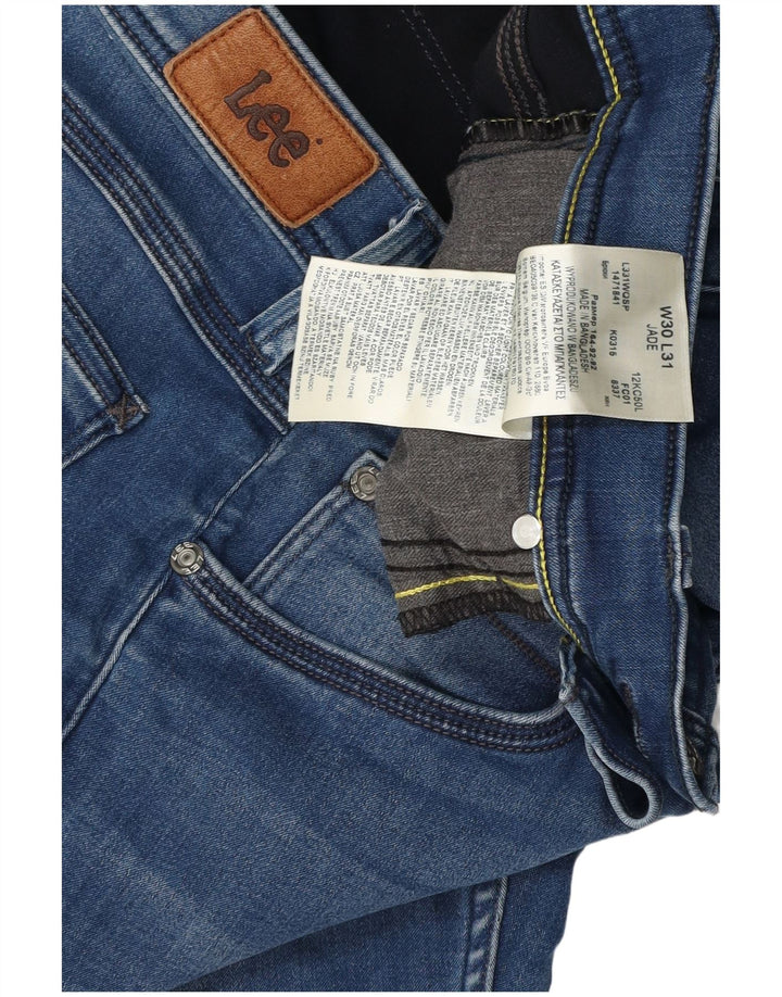 LEE Damen Jade Slim Jeans W30 L29 Blaue Baumwolle