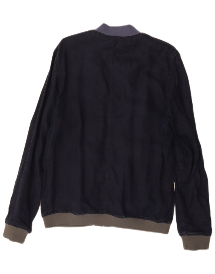 Zara Herren Bomberjacke UK 40 Large Marineblau
