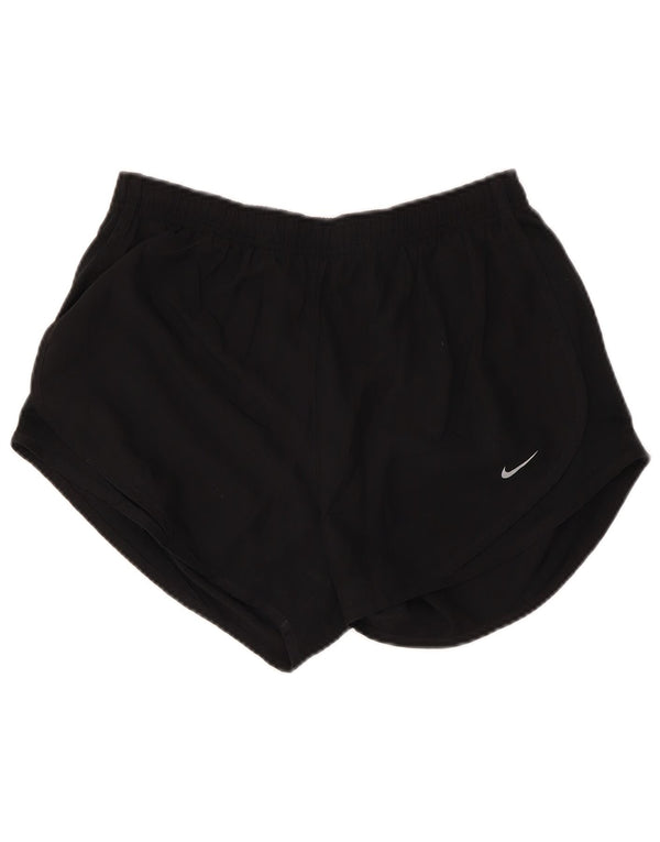 NIKE Damen Dri Fit Sport Shorts UK 14 Medium Schwarz Polyester