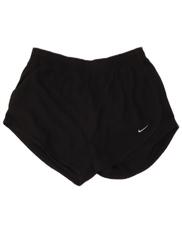 NIKE Damen Dri Fit Sport Shorts UK 14 Medium Schwarz Polyester