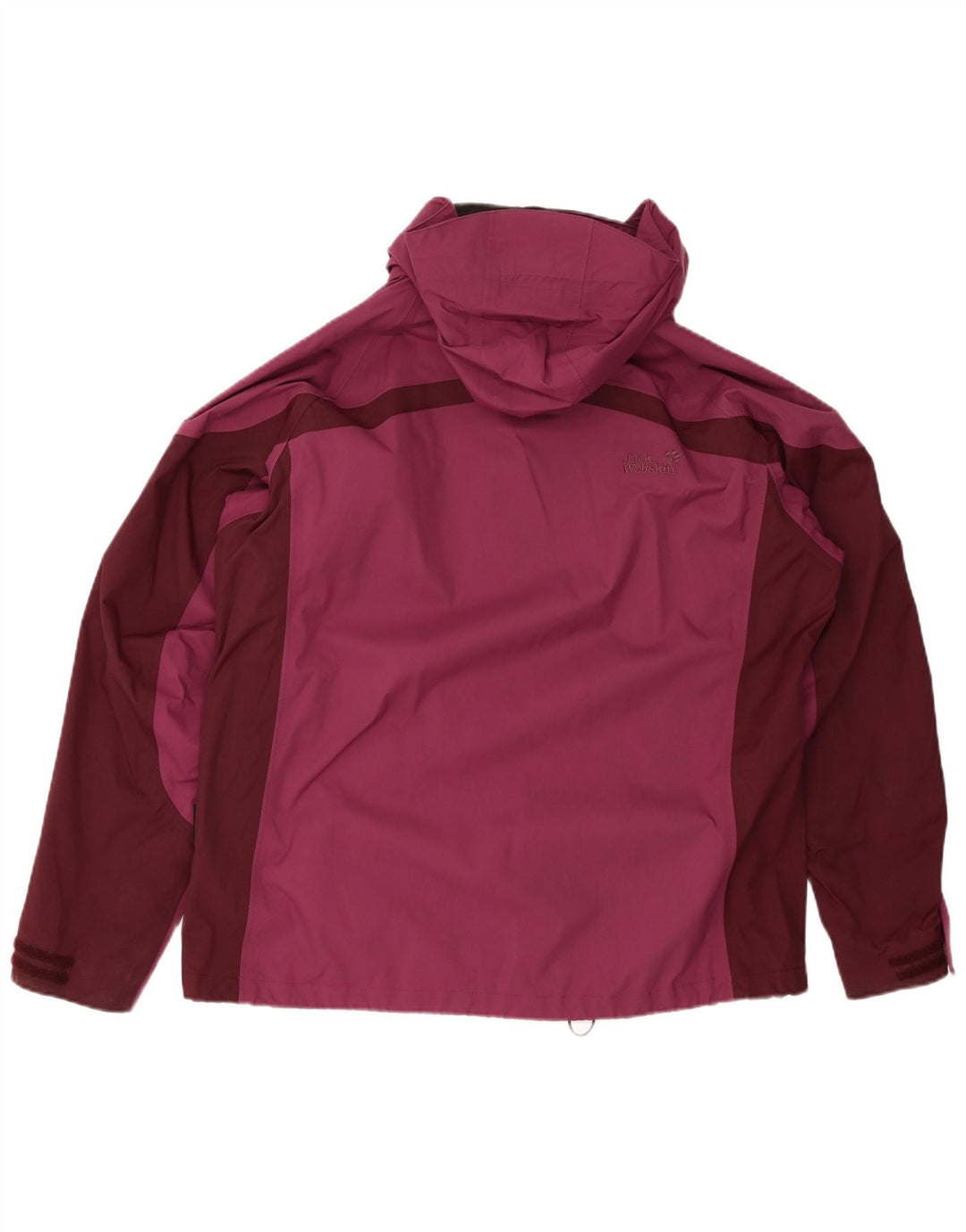 JACK WOLFSKIN Damen Übergroße Regenjacke UK 18/20 XL Burgund