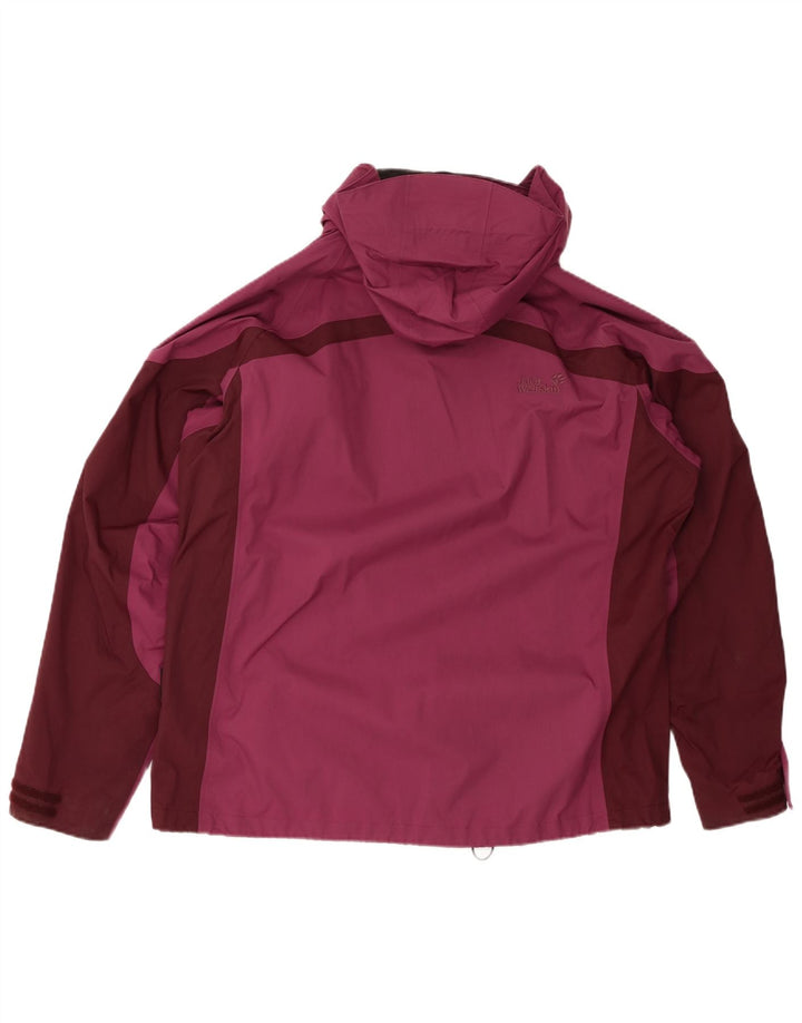 JACK WOLFSKIN Damen Übergroße Regenjacke UK 18/20 XL Burgund