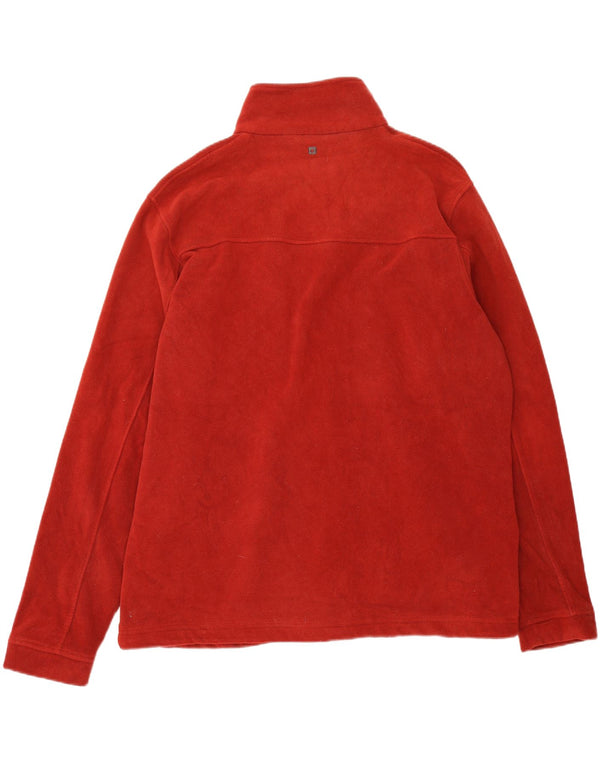Mountain Warehouse Herren-Fleecejacke, UK 46 3XL, rotes Polyester