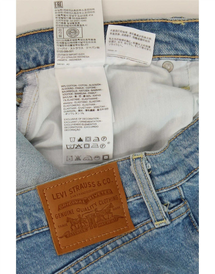 Levi's Damen Ribcage Denim Shorts W32 Große blaue Baumwolle