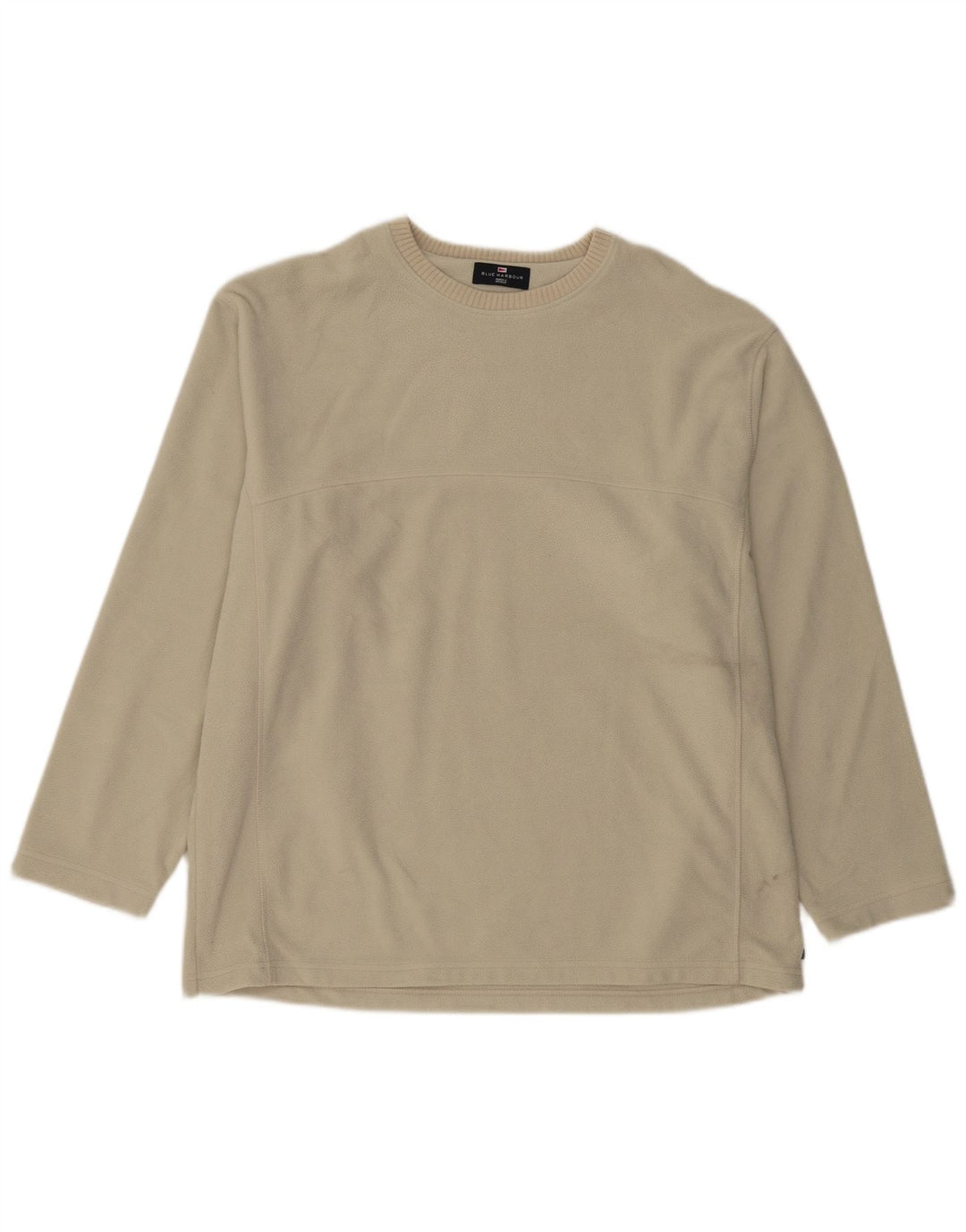 Marks & Spencer Herren Fleecepullover XL Beige Polyester