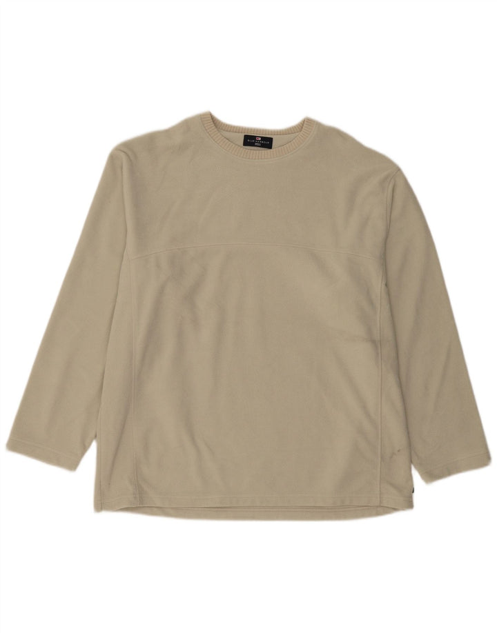 Marks & Spencer Herren Fleecepullover XL Beige Polyester
