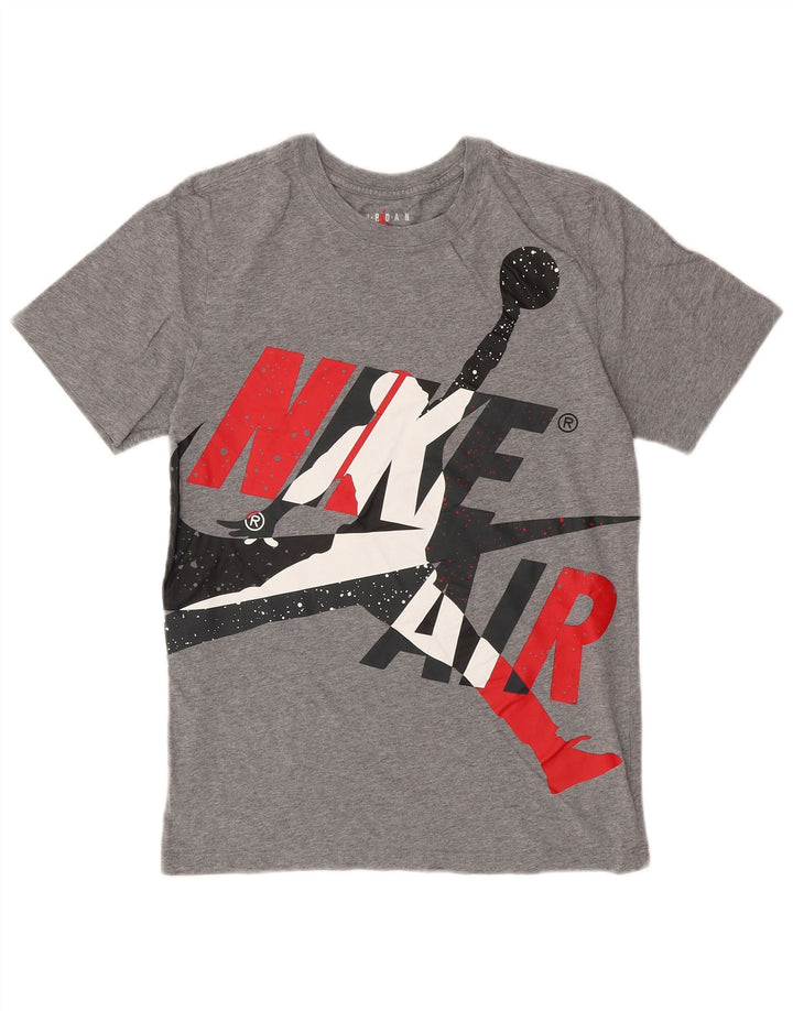 Jordan Herren-T-Shirt mit Grafik, Größe S, Grau, Baumwolle
