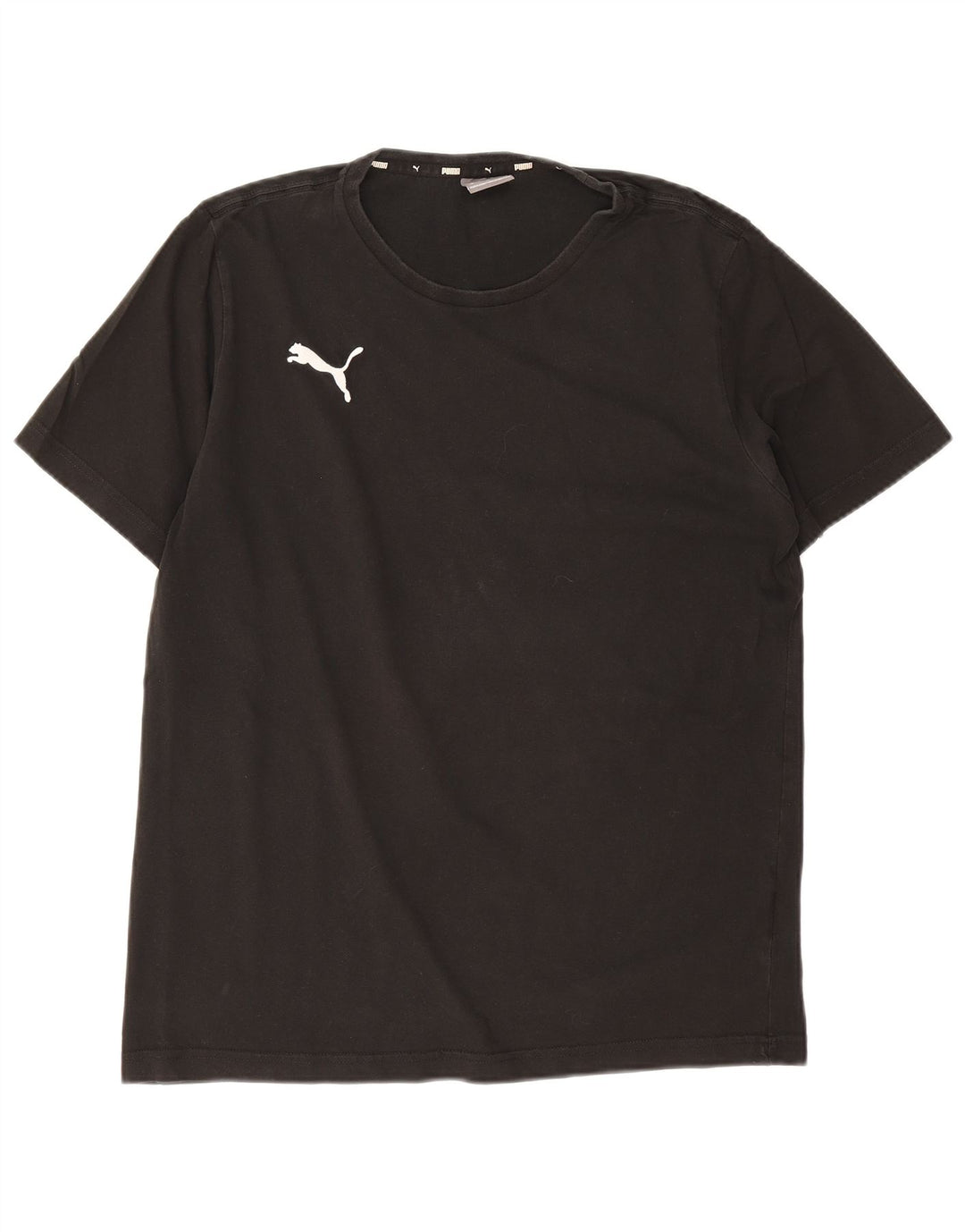 Puma Herren T-Shirt Top Medium Schwarz Baumwolle