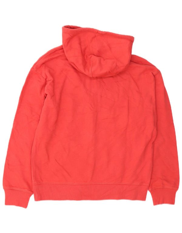 Levi's Damen-Pullover mit übergroßem Kapuzenpullover mit Reißverschluss, Gr. 10, Größe S, Rot, Baumwolle