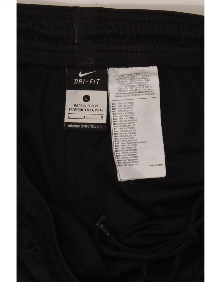 Nike Herren Dri Fit Sportshorts, groß, aus schwarzem Polyester