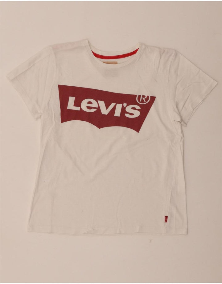 Levi's Mädchen-T-Shirt mit Grafik, 13–14 Jahre, Weiß