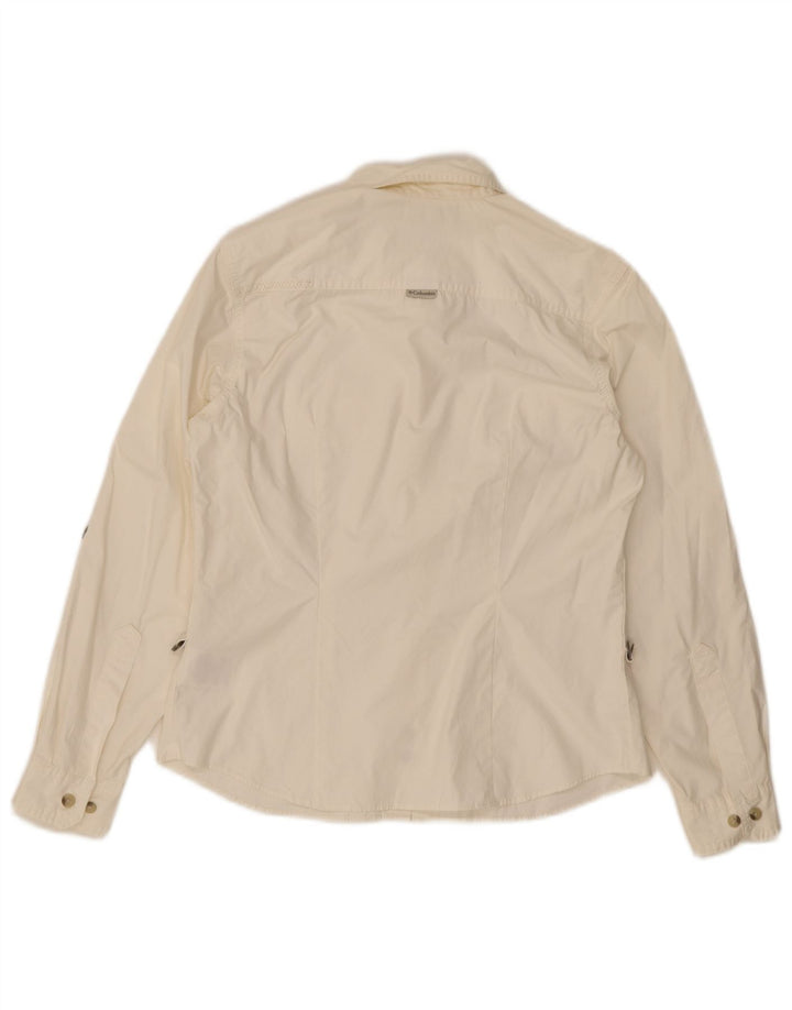 Columbia Damen-Hemd UK 12 aus mittelweißer Baumwolle