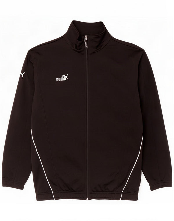 Puma Jungen Trainingsanzug Top Jacke 15-16 Jahre Schwarz Polyester