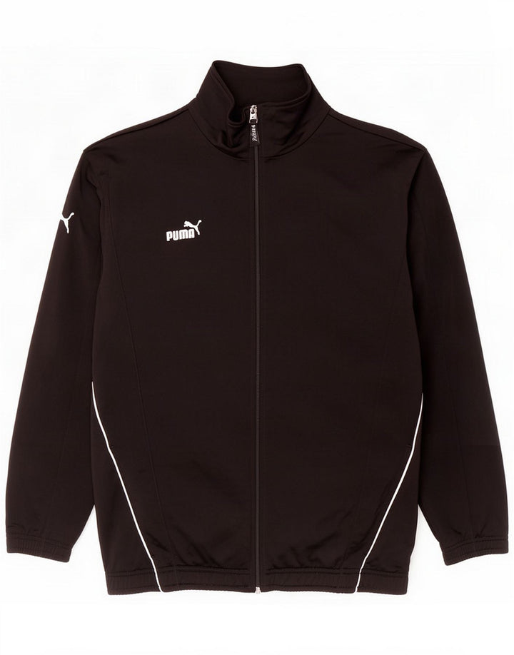 Puma Jungen Trainingsanzug Top Jacke 15-16 Jahre Schwarz Polyester