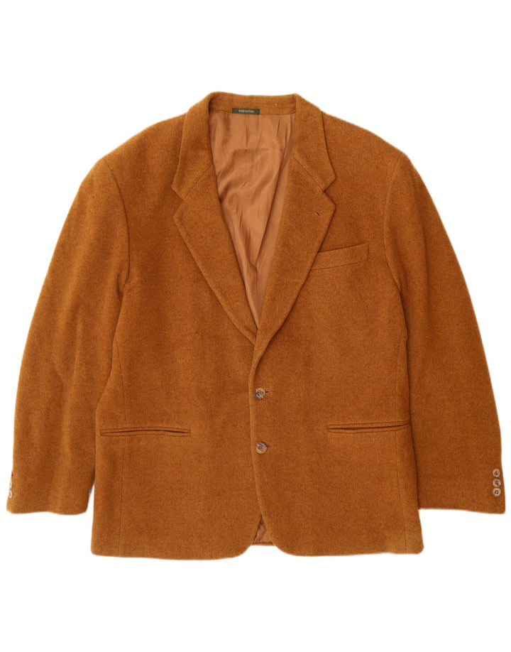 Valentino Herren 2-Knopf-Blazerjacke IT 54 2XL Braune Schurwolle