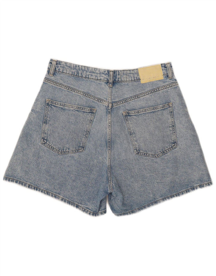 ZARA Damen Jeansshorts EU 40 Medium W30 Blau