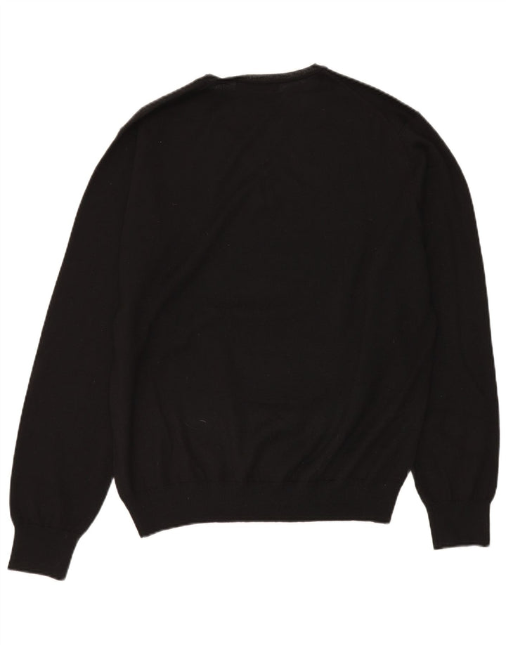 Conbipel Herren-Pullover mit V-Ausschnitt, 2XL, schwarze Schurwolle