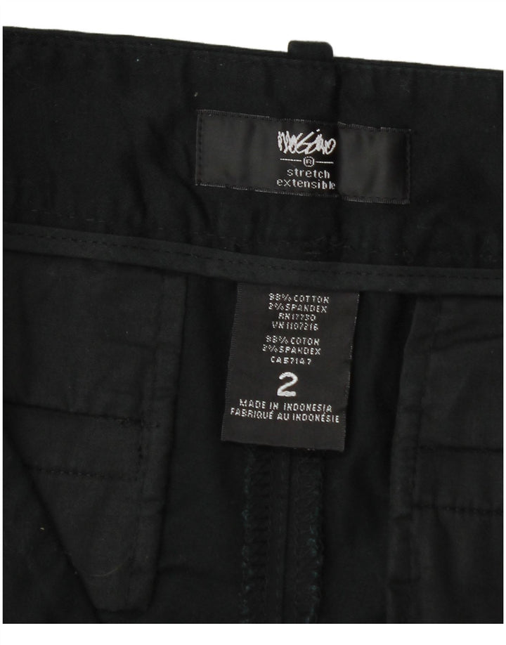 Mossimo Damen Chino-Shorts US 2 XS W32 Schwarze Baumwolle