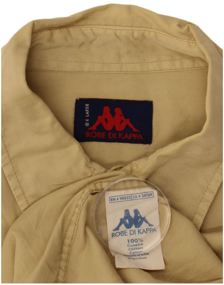 KAPPA Herrenhemd XL Beige Baumwolle