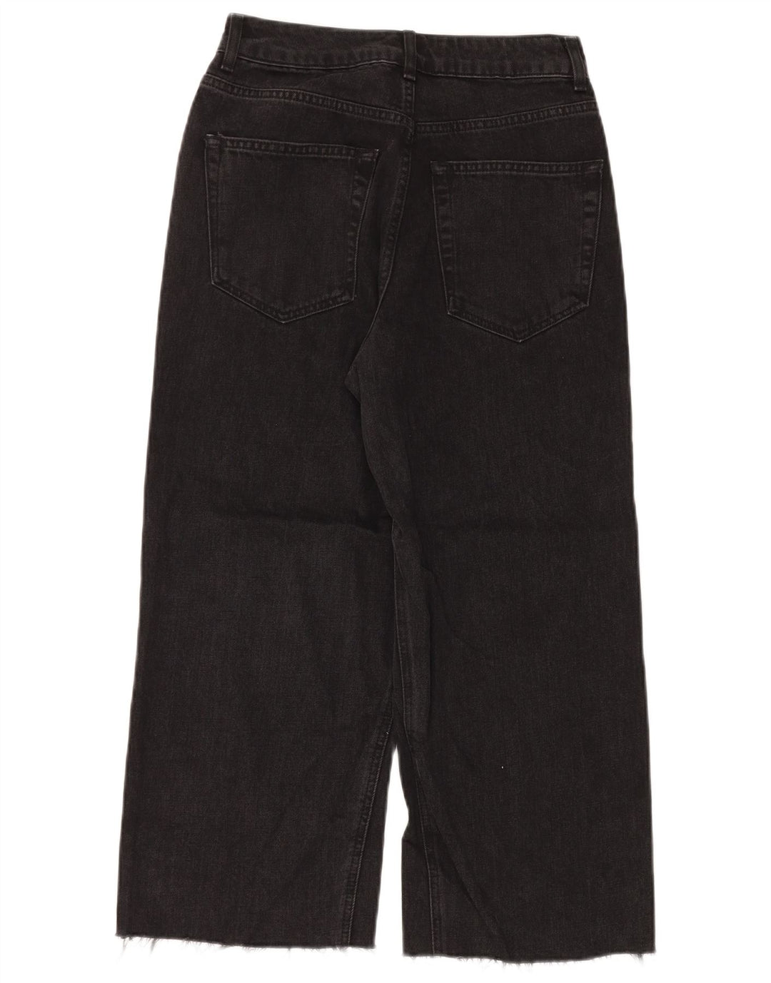 TOPSHOP Damen-Jeans mit weitem Bein, W28, L23, schwarzes Polyester
