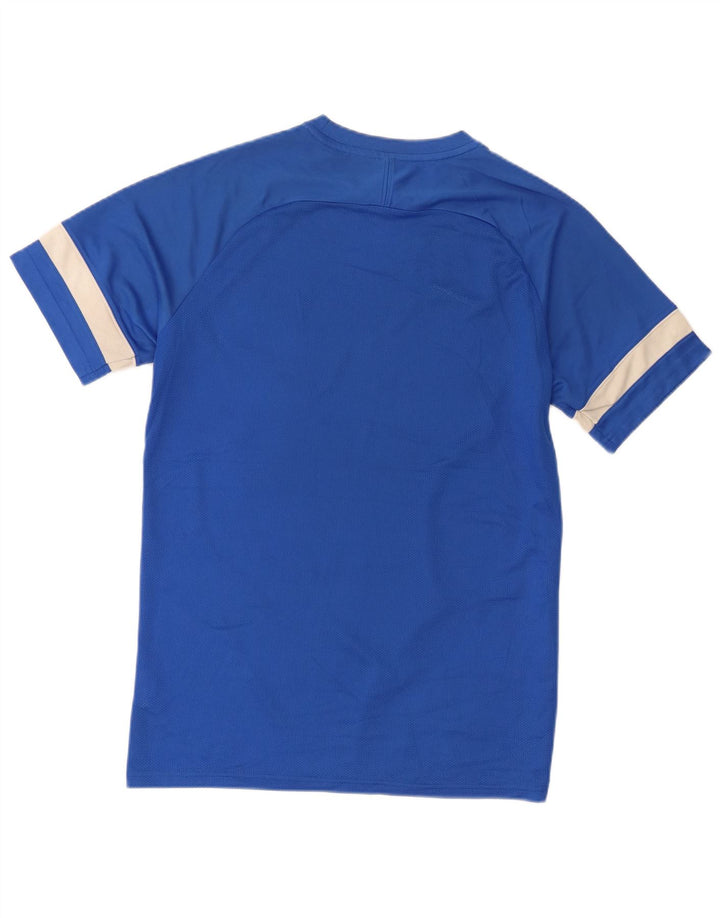 Nike Herren Dri Fit T-Shirt-Oberteil, großes blaues Farbblock-Polyester