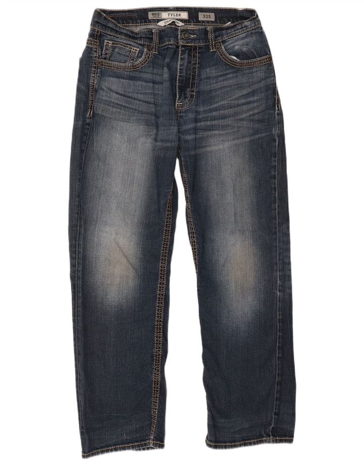 BKE Herren Tyler Straight Jeans W32 L28 Marineblau Baumwolle
