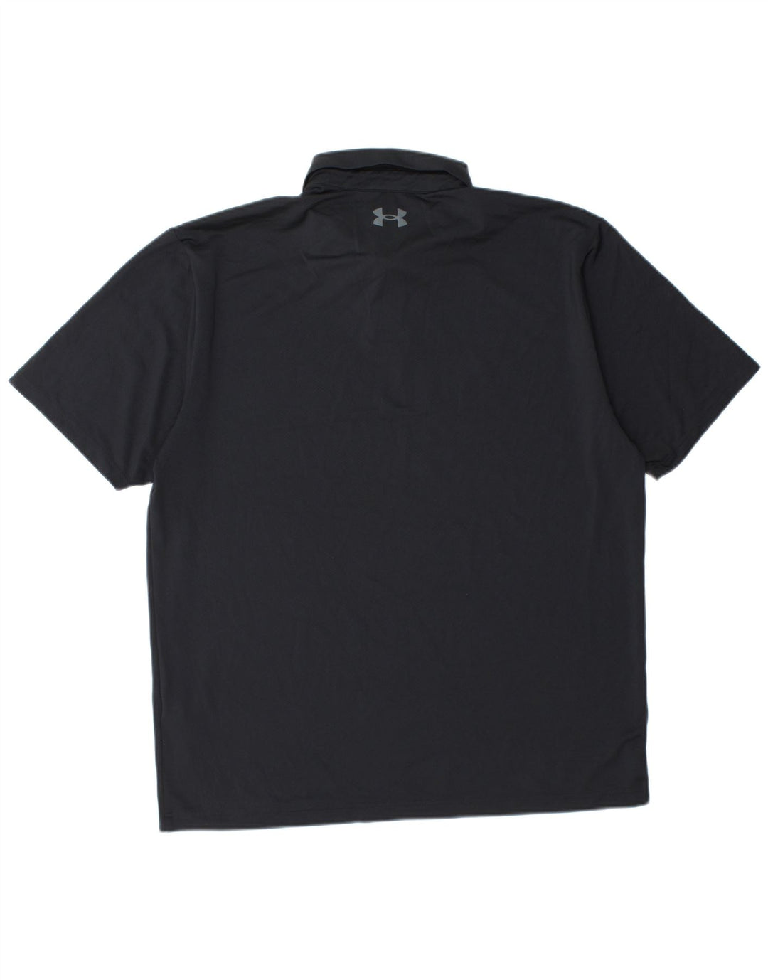 UNDER ARMOUR Herren-Poloshirt, großes schwarzes Polyester