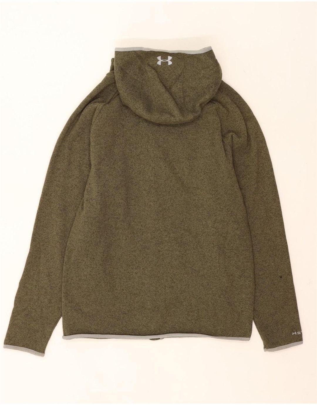 Under Armour Herren-Kapuzenpullover mit Reißverschluss, groß, grün meliert