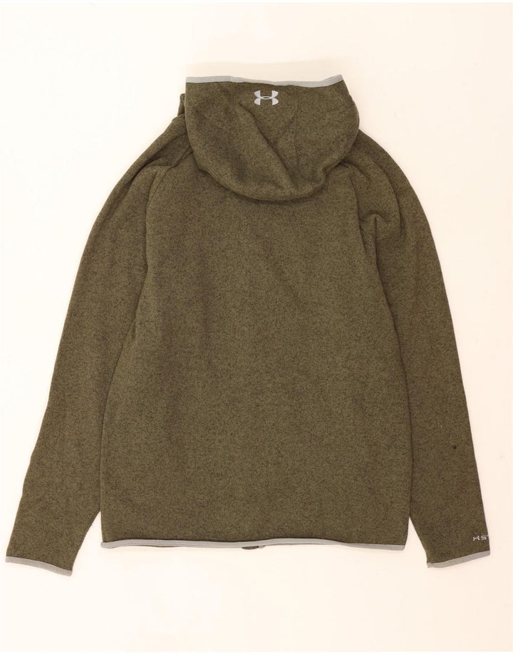 Under Armour Herren-Kapuzenpullover mit Reißverschluss, groß, grün meliert