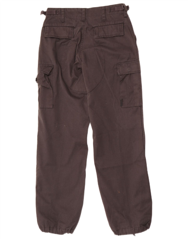 Vintage Herren Jogger Cargo Hose W28 L30 Grau