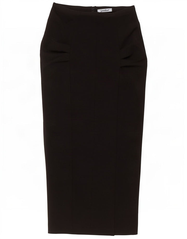 Zara Damen Maxirock Medium W28 Schwarze Baumwolle