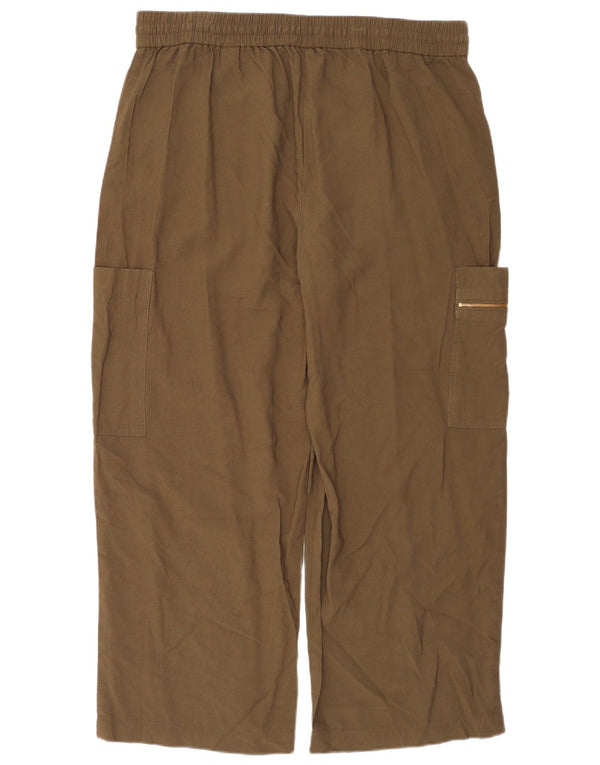 Marks & Spencer Damen gerade Cargohose UK 20 2XL W38 L29 Khaki